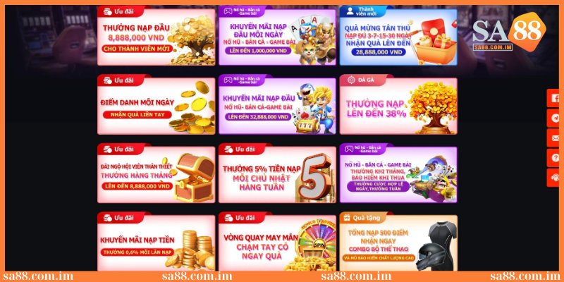 Khuyến mãi 188K dành riêng cho người chơi mới tham gia